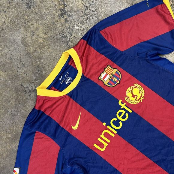 Xavi Barcelona Jersey Home football shirt 2010 - 2011 Nike Dri Fit Mens Size XL - Picture 3 of 10